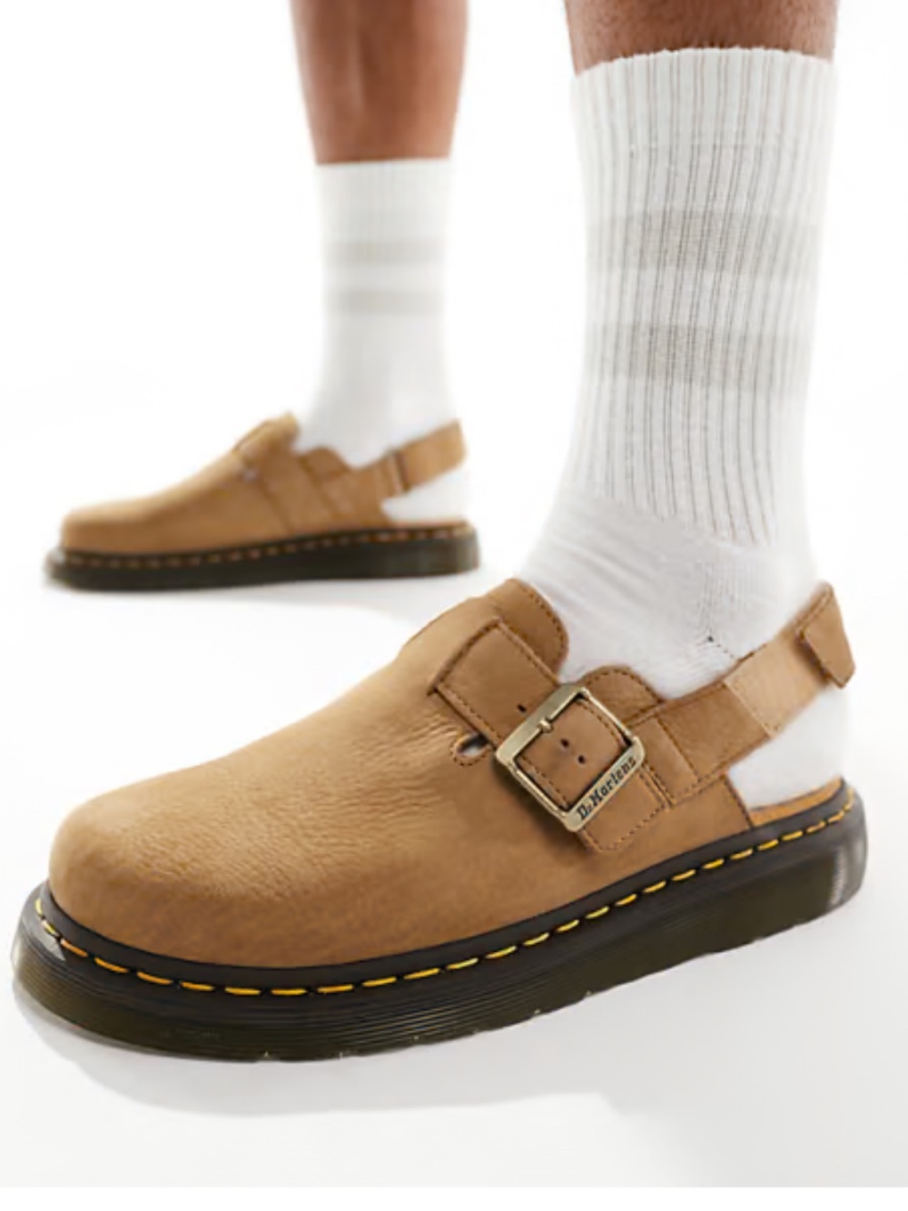 Dr. Martens Jorge II Tumbled Nubuck Leather Slingback Mules Women’s Size 6L